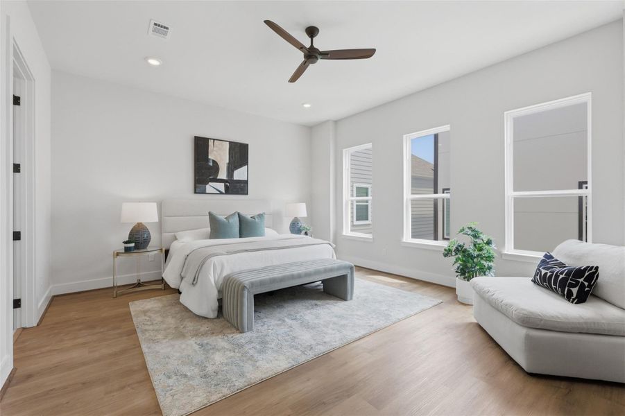 Furnished interior view inside a new home in , Houston (Image 7).