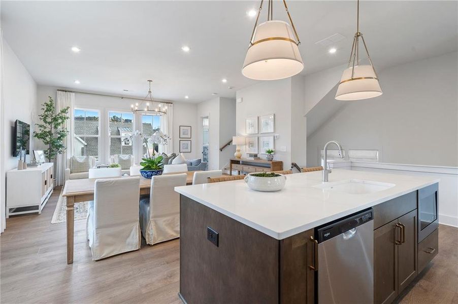 Furnished interior view inside a new home in , Alpharetta (Image 10).
