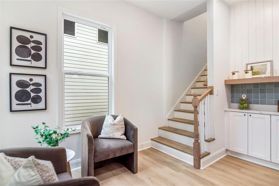 Furnished interior view inside a new home in , Atlanta (Image 27). Furnished interior view inside a new home in , Atlanta (Image 27).