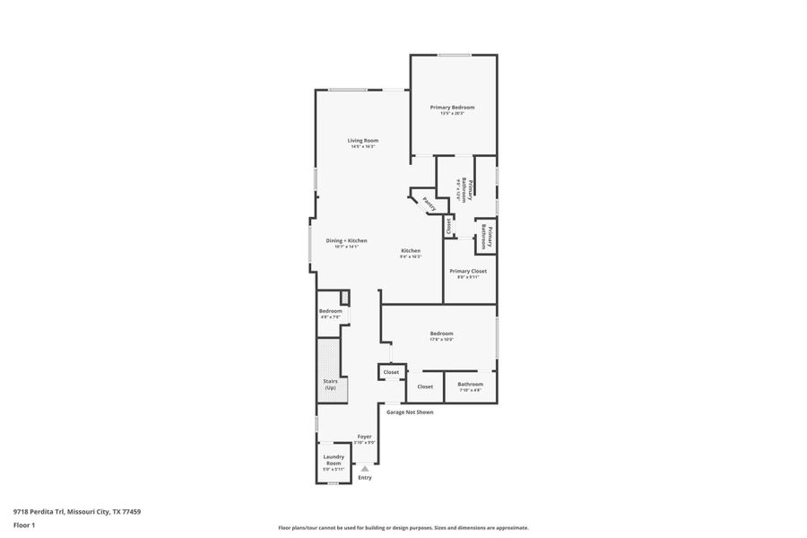 2D floor plan layout of this home in Sienna 40', Missouri City, TX (Image 6).