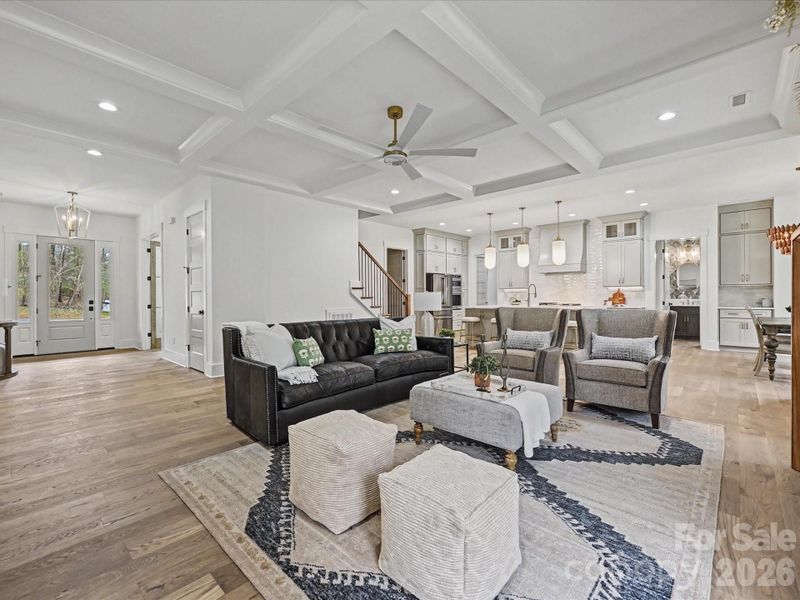 Furnished interior view inside a new home in , Clover (Image 11).