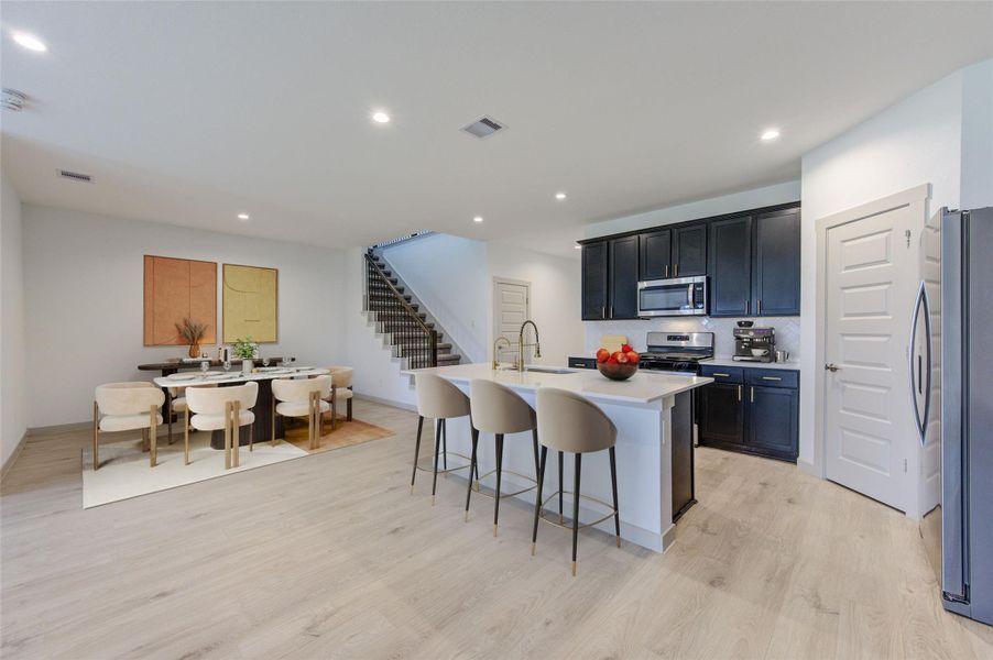 Furnished interior view inside a new home in , Katy (Image 11). Furnished interior view inside a new home in , Katy (Image 11).