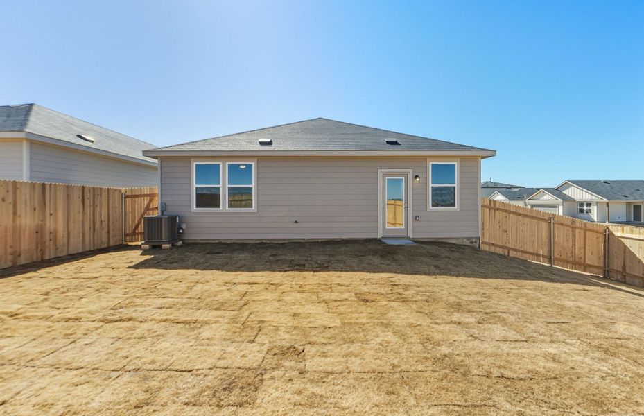 Exterior details and patio area of a home in Larson Crossing, Elgin (Image 23).