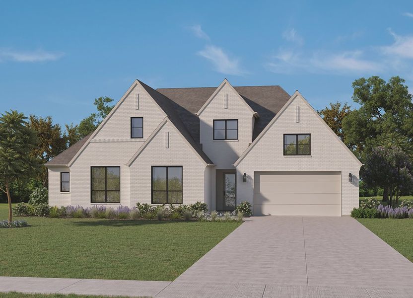 Representative exterior photo of a completed home built from the The Addison by Homebound in Park Place, Prosper, TX (Image 11).