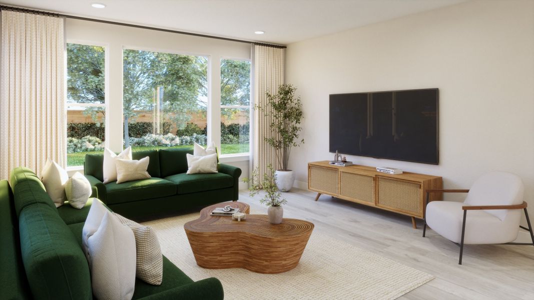 Representative furnished interior of a home built from the Raven by Trumark Homes in Trumark Homes at Tanterra, Parker (Image 11).
