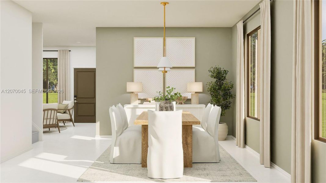 Furnished interior view inside a new home in Coral Breeze, Miami (Image 19).