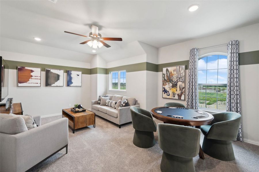 Model home photos of similar floorplans, not pictures of actual home.