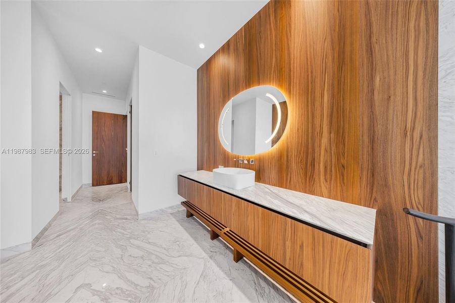 Furnished interior view inside a new home in , Miami (Image 8).