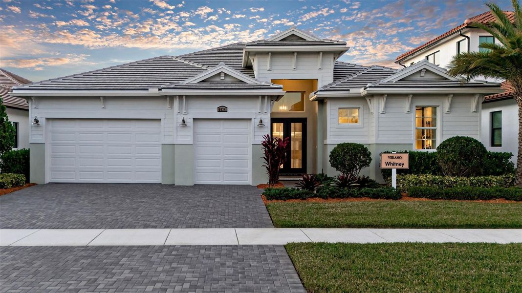 Front exterior of a new home in , Port St. Lucie, FL, highlighting curb appeal (Image 1). Front exterior of a new home in , Port St. Lucie, FL, highlighting curb appeal (Image 1).
