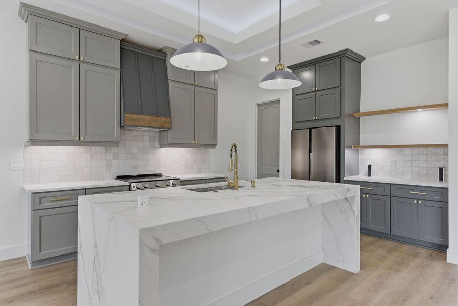 Furnished interior view inside a new home in , New Waverly (Image 6).
