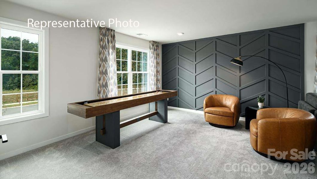 Furnished interior view inside a new home in Sanctuary at Southgate, Indian Trail (Image 21).