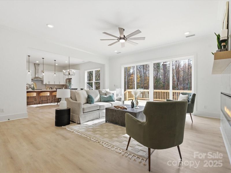 Furnished interior view inside a new home in , Mooresville (Image 9).