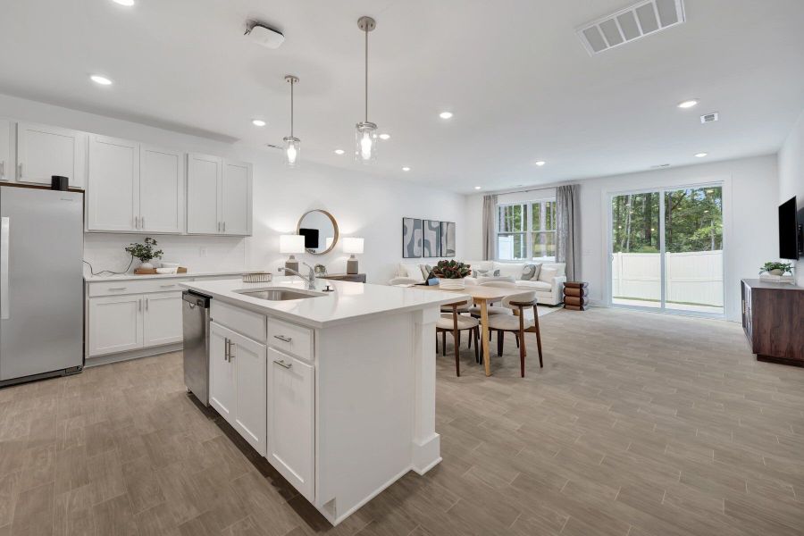 Representative furnished interior of a home built from the Aurora by Mattamy Homes in Ashmore Townes, Garner (Image 9).