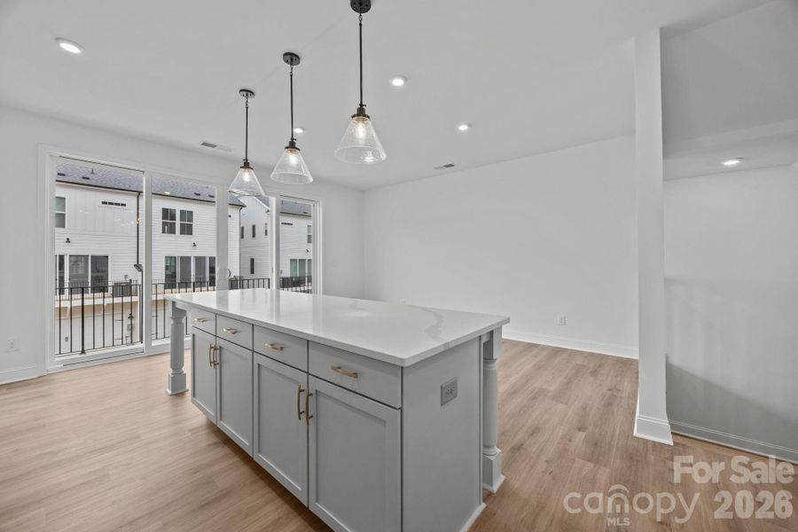 Furnished interior view inside a new home in River District Townhomes, Charlotte (Image 3).