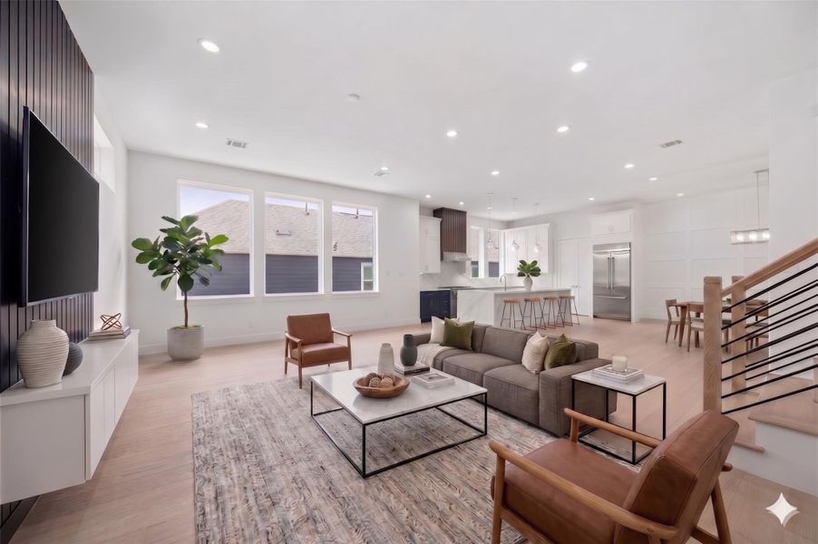 Furnished interior view inside a new home in , Houston (Image 7).