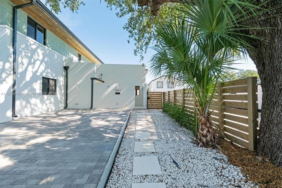 Exterior details and patio area of a home in , Miami (Image 26). Exterior details and patio area of a home in , Miami (Image 26).