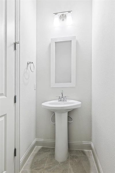 Bathroom with baseboards