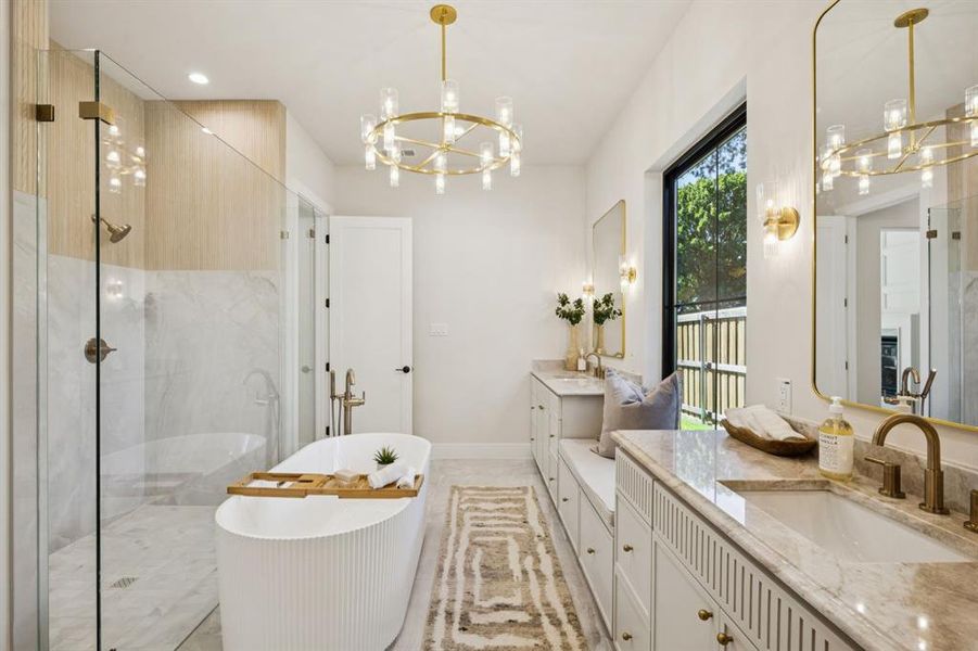 Furnished interior view inside a new home in , Dallas (Image 19).