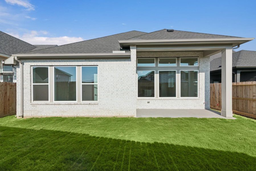 Front exterior of a new home in Jubilee, Hockley, TX, highlighting curb appeal (Image 19). Front exterior of a new home in Jubilee, Hockley, TX, highlighting curb appeal (Image 19).