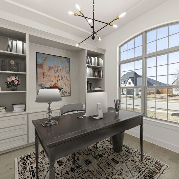 Furnished interior view inside a new home in StarView, Prosper (Image 38). Furnished interior view inside a new home in StarView, Prosper (Image 38).