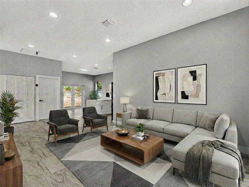 Furnished interior view inside a new home in , Fort Pierce (Image 31).