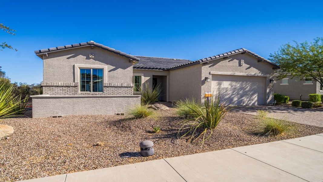 Representative exterior photo of a completed home built from the Maestro by Taylor Morrison in Estrella, Goodyear, AZ (Image 25).
