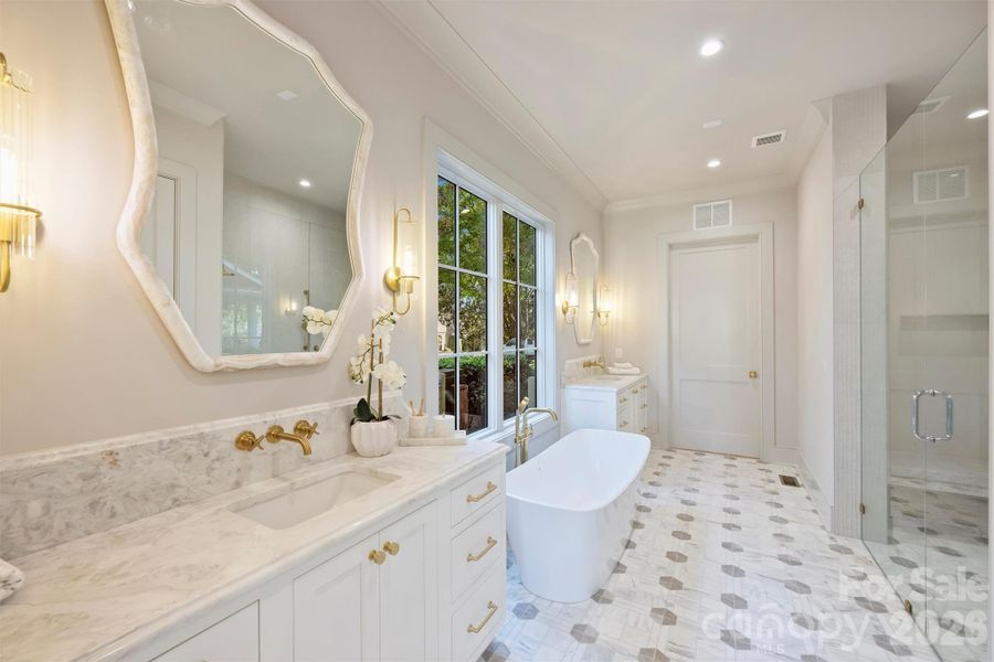Furnished interior view inside a new home in , Charlotte (Image 13).