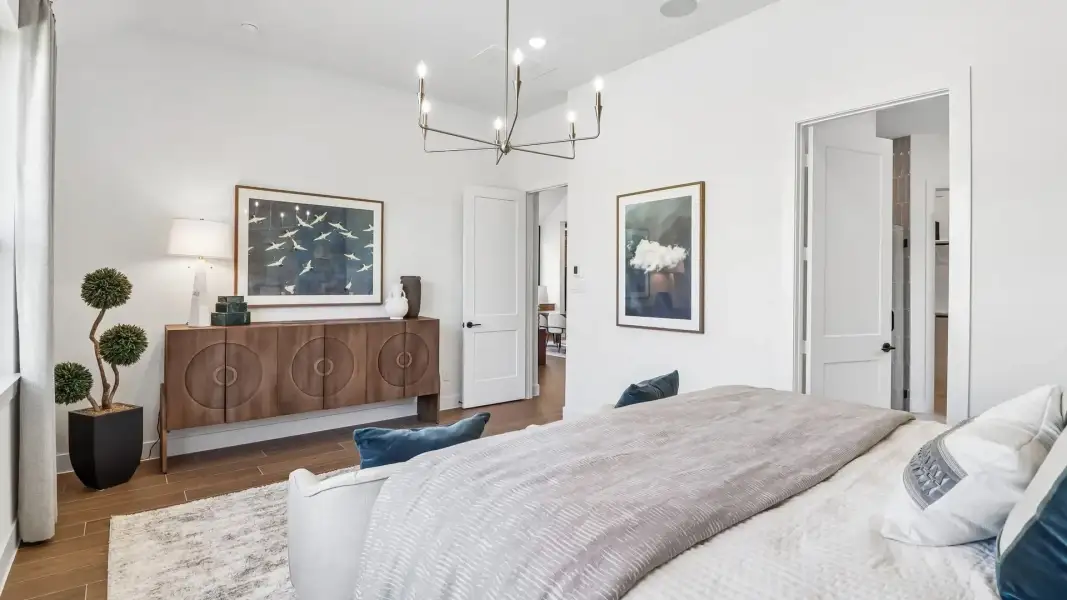 Representative furnished interior of a home built from the Lauren by Chesmar Homes in Audubon, Magnolia (Image 27).