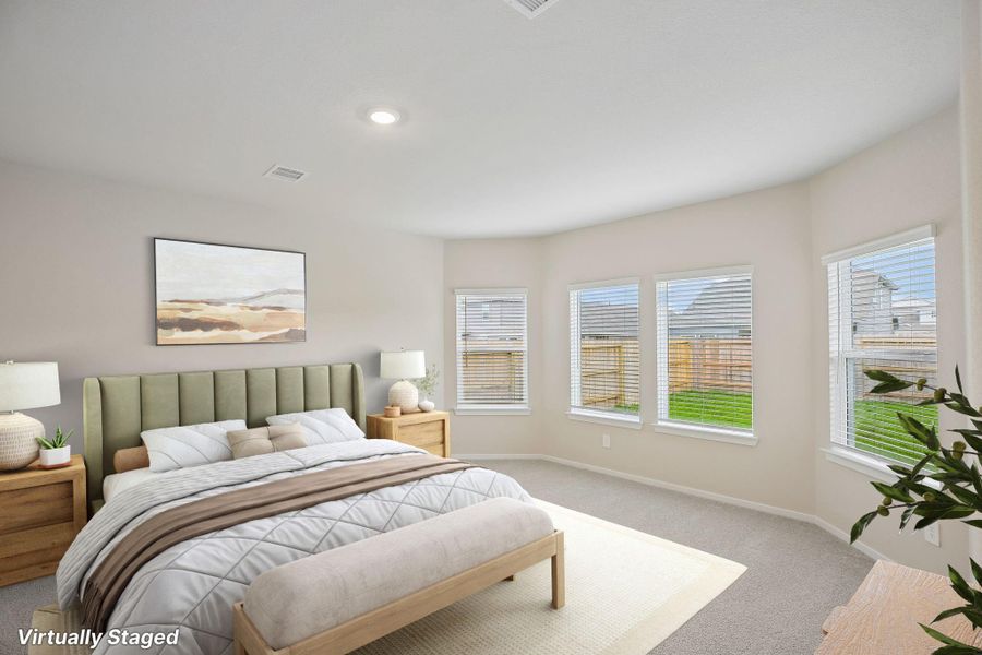 Furnished interior view inside a new home in Landing Meadows - Premier Series, New Caney (Image 12).