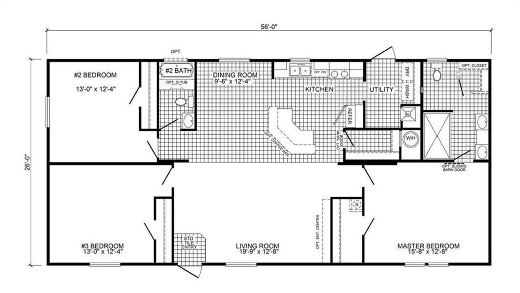 2D floor plan layout of this home in , Gainesville, GA (Image 3).