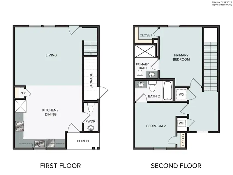 2D floor plan layout of this home in Harvest Ridge, Elgin, TX (Image 2). 2D floor plan layout of this home in Harvest Ridge, Elgin, TX (Image 2).