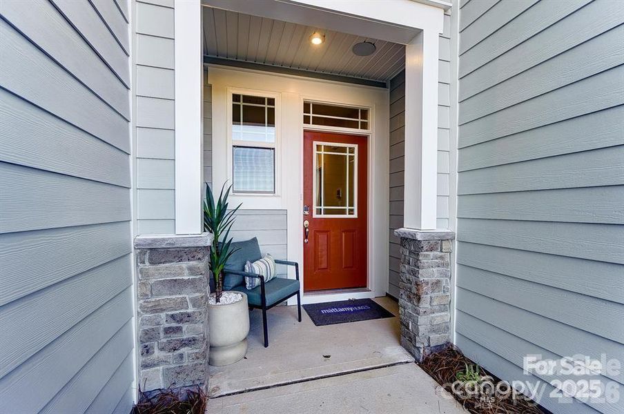 Exterior details and patio area of a home in Arbor Chase, Clover (Image 3).