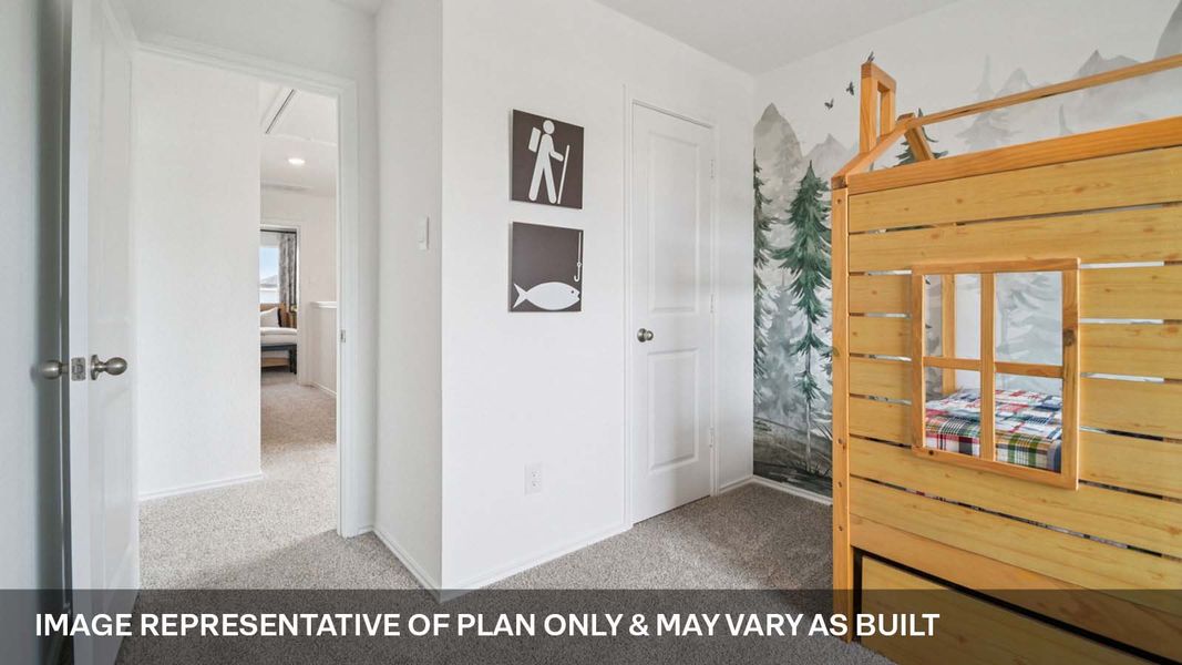 Representative furnished interior of a home built from the The Emily by D.R. Horton in Valverde, Bastrop (Image 25).
