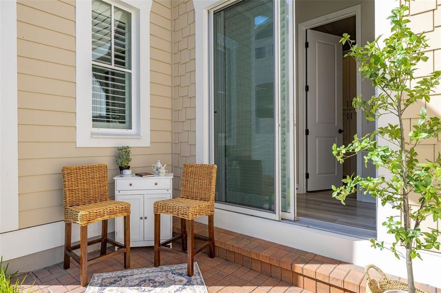 Exterior details and patio area of a home in , Celebration (Image 32).