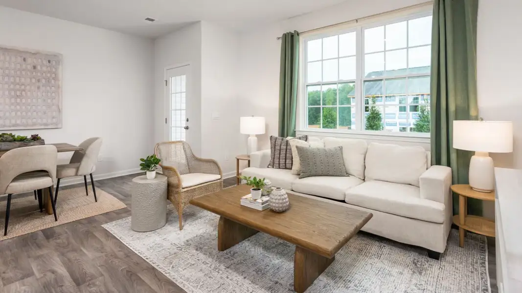 Furnished interior view inside a new home in North Village Townes, Greensboro (Image 11).