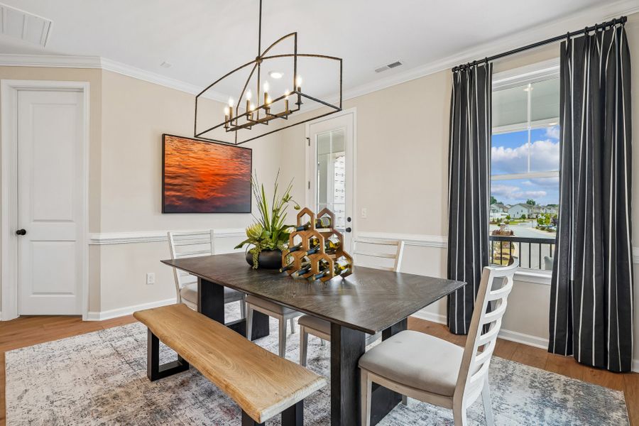 Representative furnished interior of a home built from the Seine by Caruso Homes in South Lake Townes at Flowers Plantation, Clayton (Image 10).