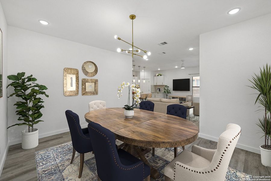 Furnished interior view inside a new home in , San Antonio (Image 38). Furnished interior view inside a new home in , San Antonio (Image 38).