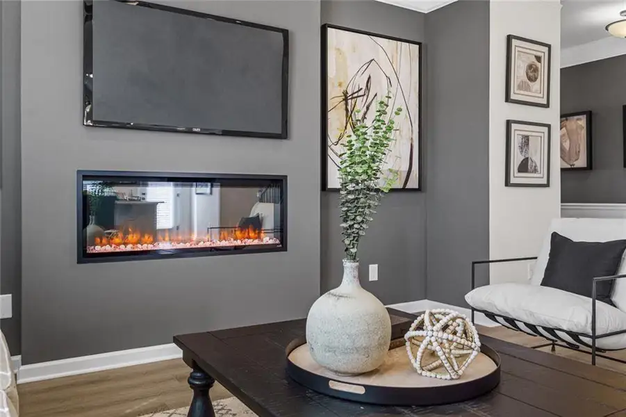 Furnished interior view inside a new home in Trinity Station, Auburn (Image 26).