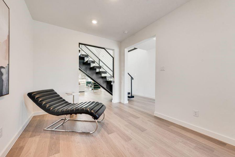 Furnished interior view inside a new home in Chatham Reserve, Providence Village (Image 14).
