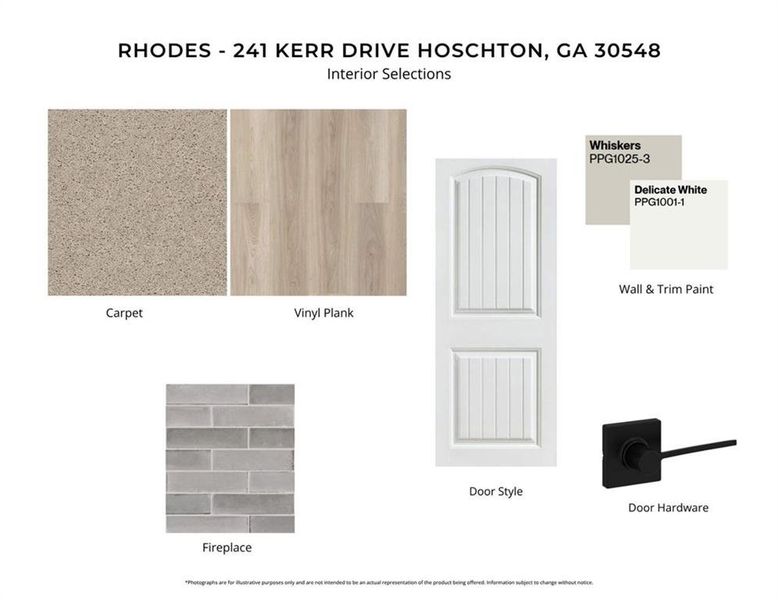 Sample of building materials used in homes in Twin Lakes, Hoschton (Image 5).