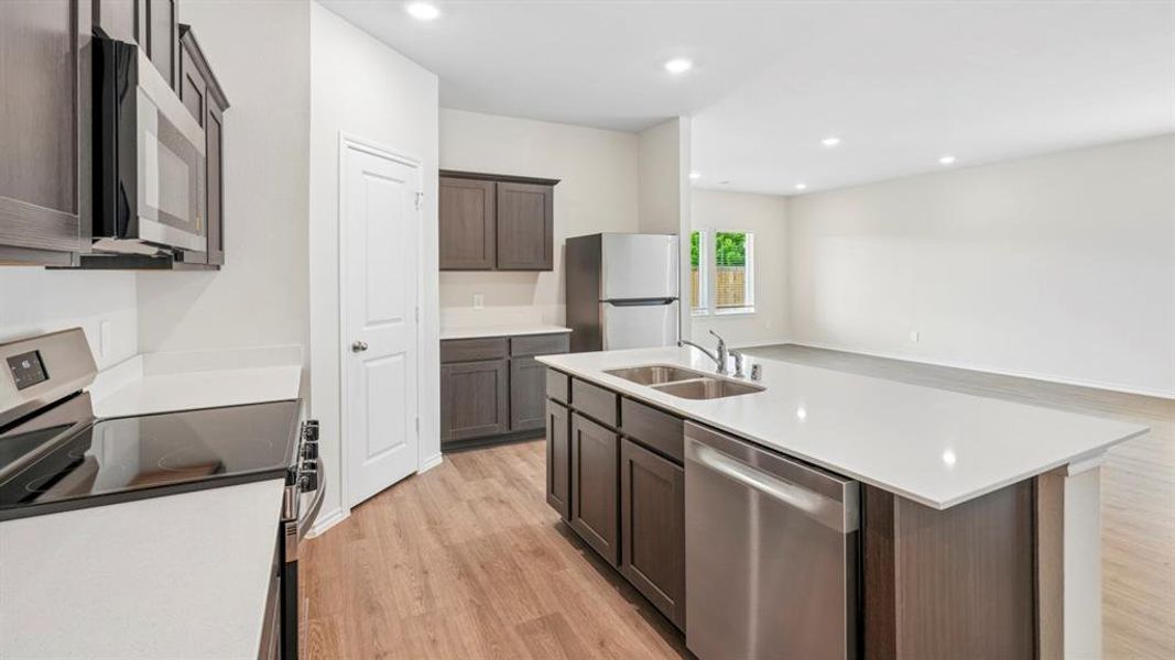 Furnished interior view inside a new home in Frontier Pointe, Princeton (Image 12).
