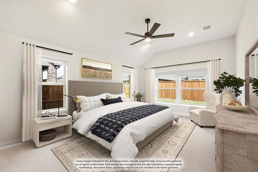 Furnished interior view inside a new home in Woodstone, Providence Village (Image 28).