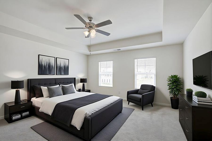 Furnished interior view inside a new home in Cedar Ridge - Locust Grove Station, Locust Grove (Image 8).
