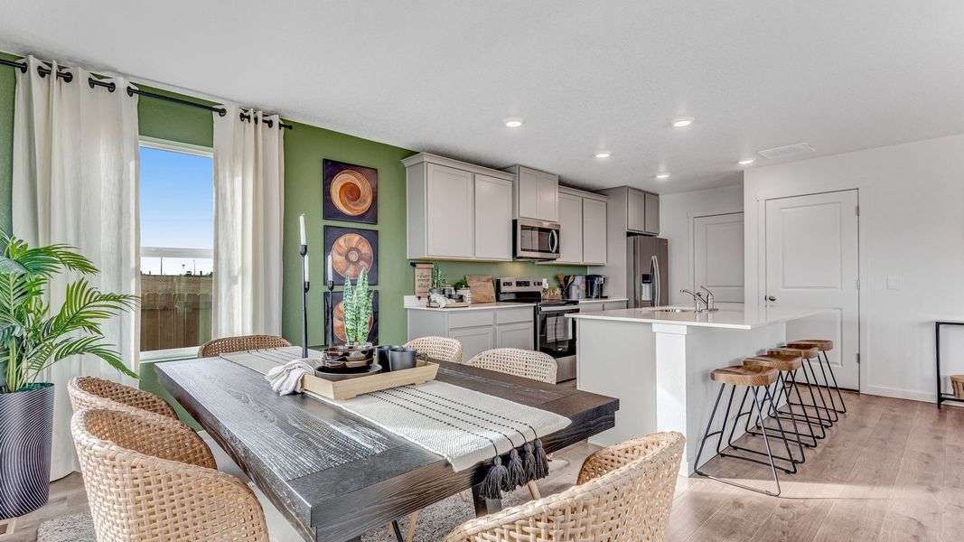 Furnished interior view inside a new home in Prairie Song, Windsor (Image 9).