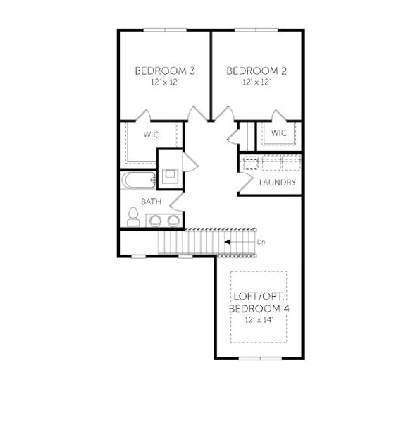 2D floor plan layout of this home in Brook Forest, St. Augustine, FL (Image 3).