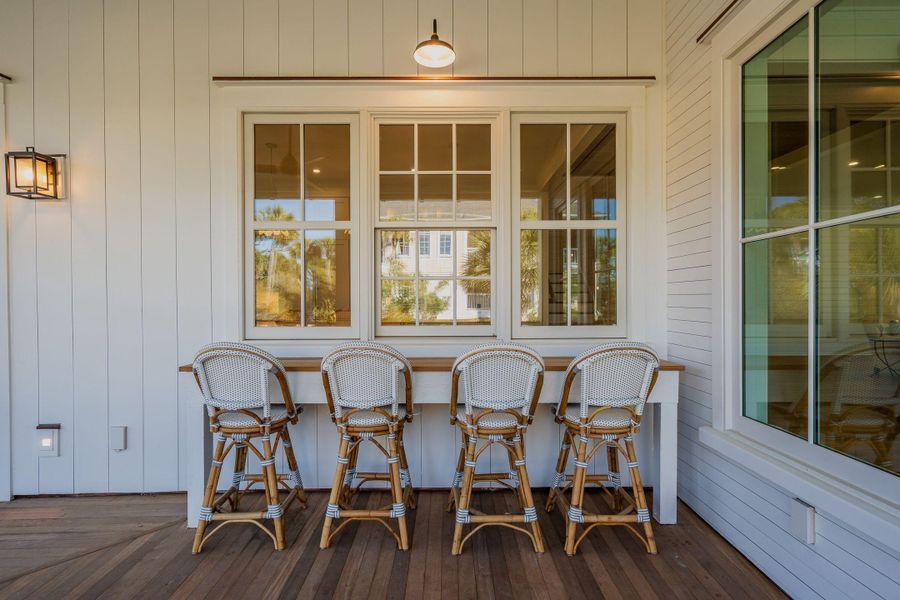 Exterior details and patio area of a home in , Folly Beach (Image 60).