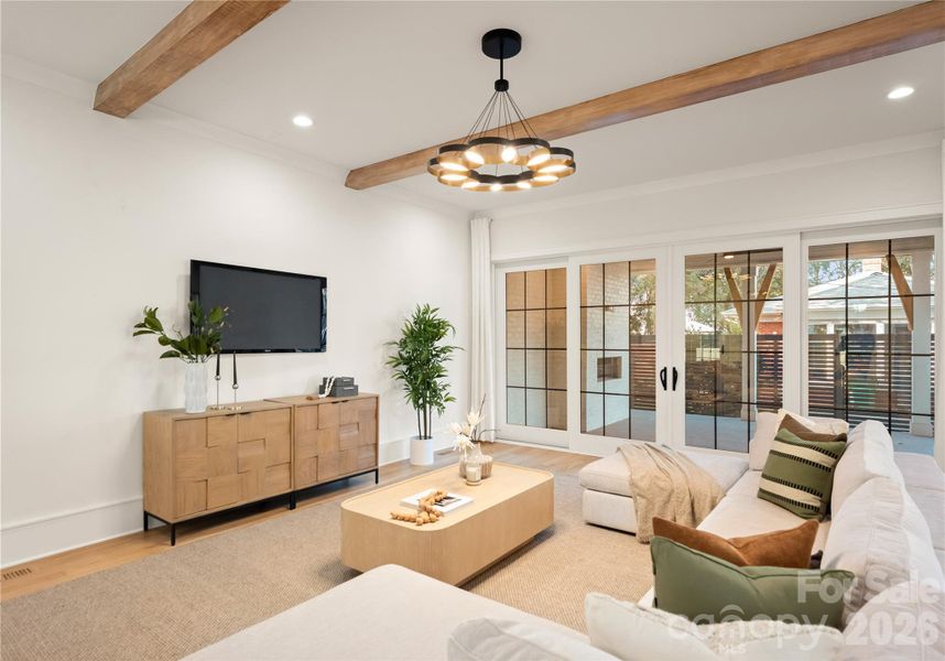 Furnished interior view inside a new home in , Charlotte (Image 10).