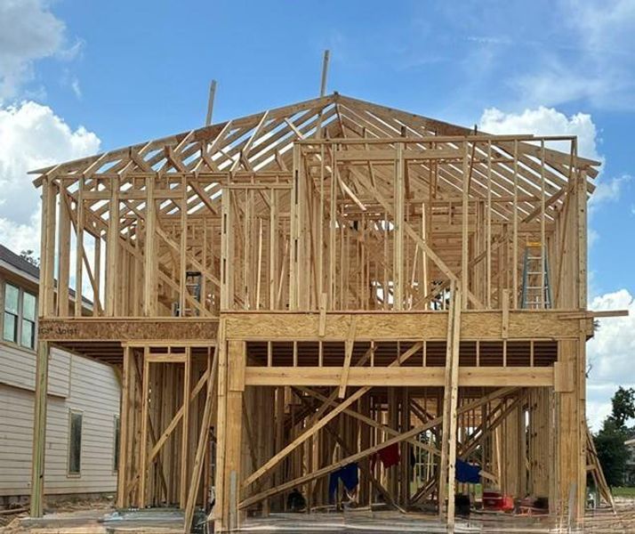 In-progress construction of a new home in , Spring, TX (Image 7).