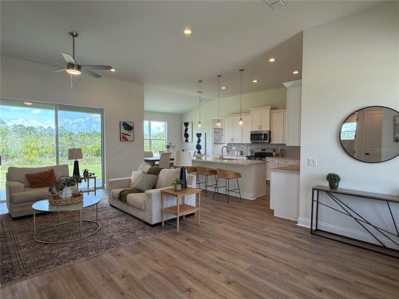 Furnished interior view inside a new home in , Sebring (Image 11).