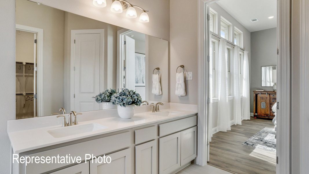 Furnished interior view inside a new home in Wildflower Ranch, Fort Worth (Image 13).
